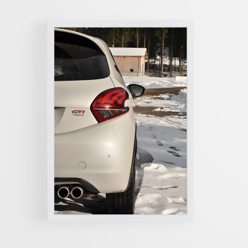 Poster Neige et Performances – affiche Peugeot (vue 3)